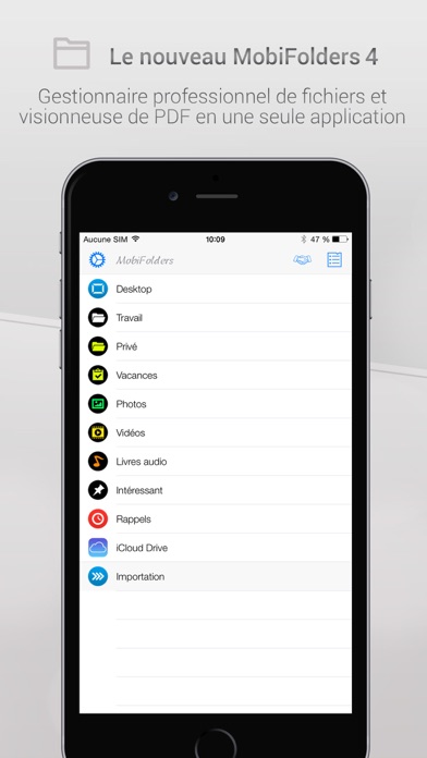 Screenshot #1 pour MobiFolders 4