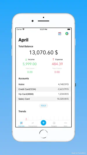 GeeMoon: A Bookkeeping App screenshot 1