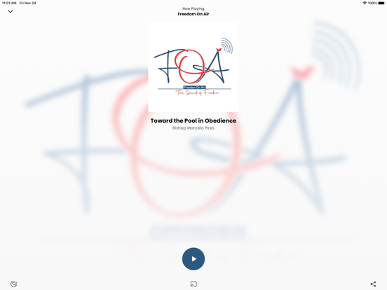 Freedom On Air iPad screenshot 2 - Music app