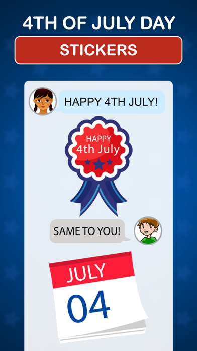 4th of July Day Stickers Screenshot