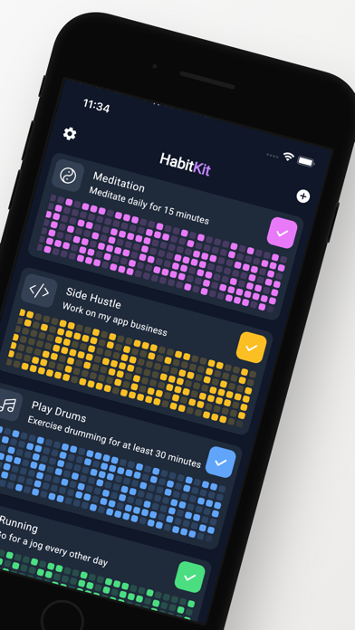 Habit Tracker - HabitKit Screenshot