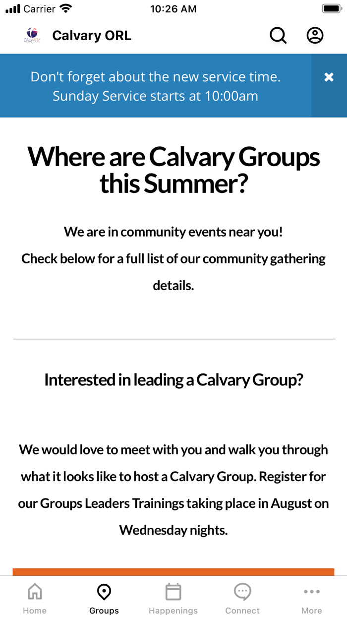 Calvary Orlando App