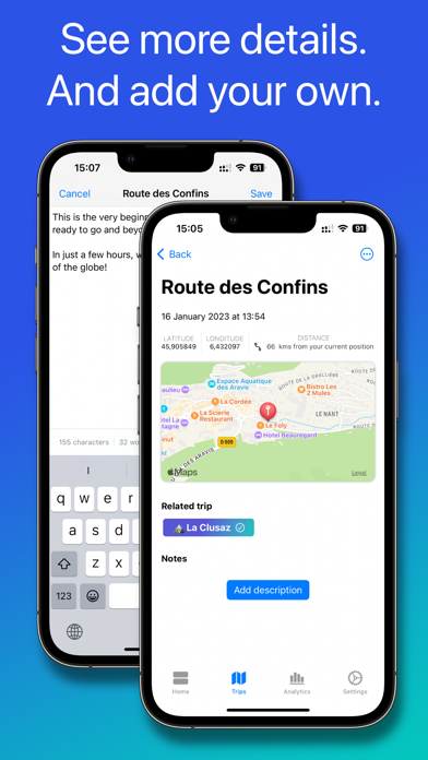 Swan: Travel Journal Screenshot