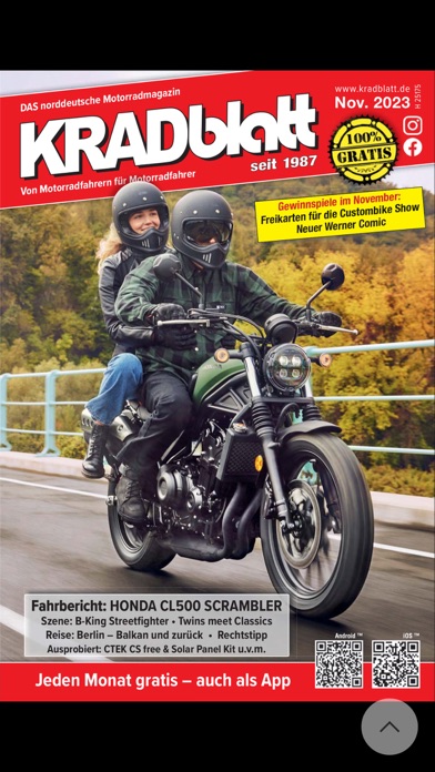 KRADblatt Motorradmagazin Screenshot