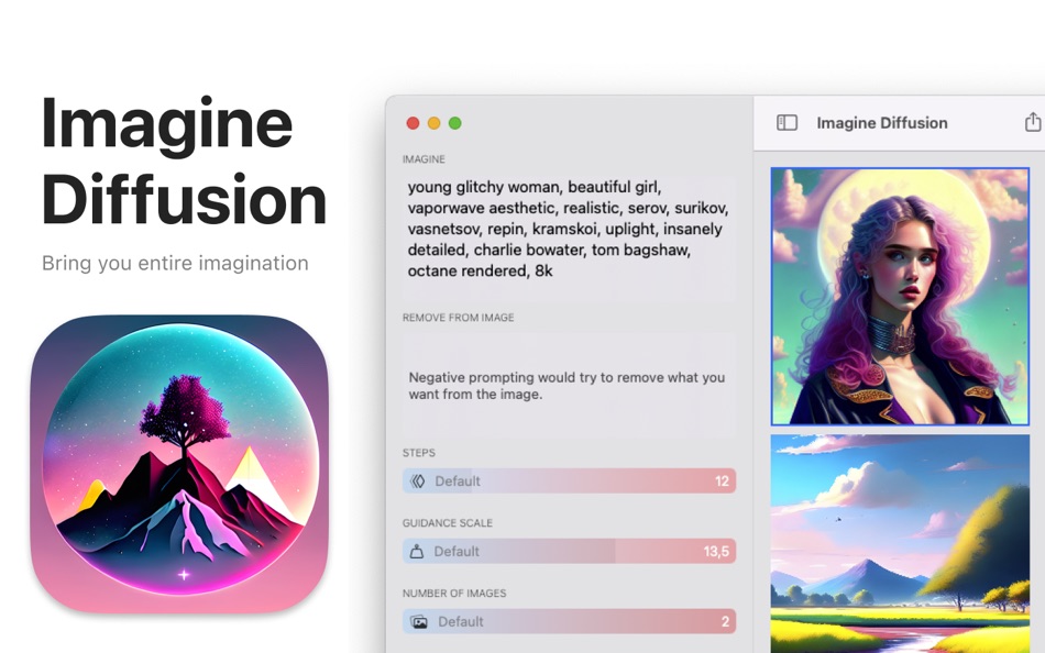 #1. Imagine Diffusion (macOS) Podle: Nikita Rossik