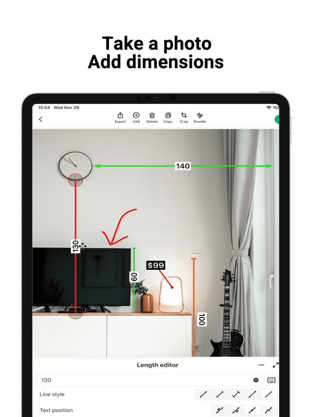 ‎SizeSnap - Markup measurements Screenshot