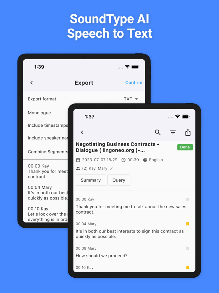 SoundType AI Speech To Text