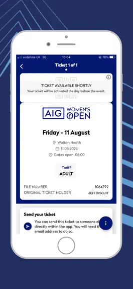 Game screenshot The AIGWO Tickets App hack