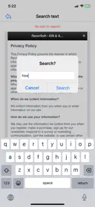 Realtime text search in video screenshot #2 for iPhone