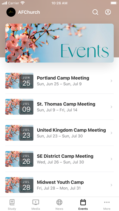 Apostolic Faith Screenshot