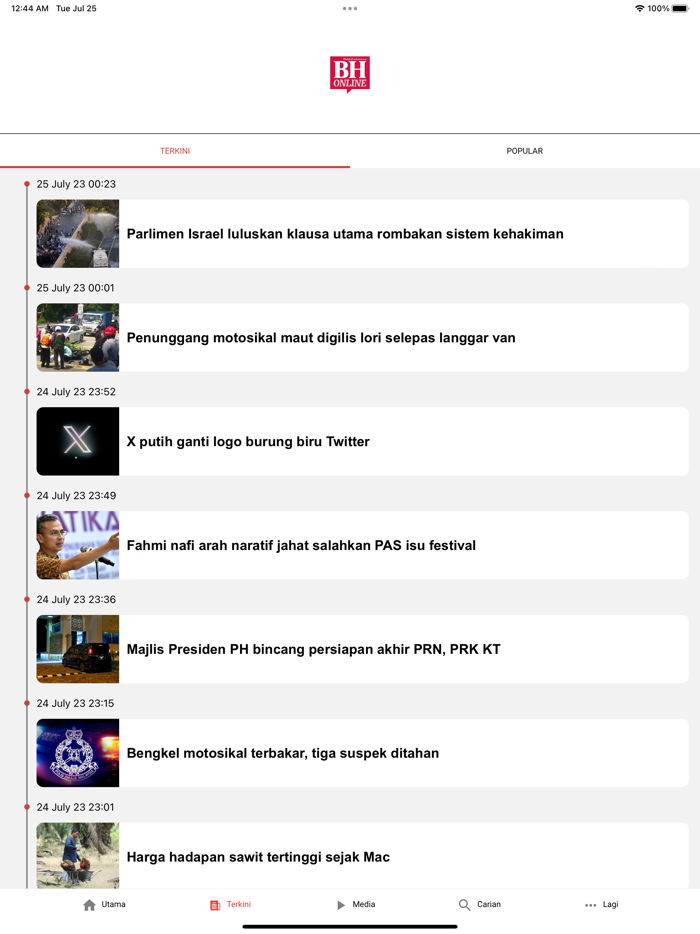 Berita Harian Mobile