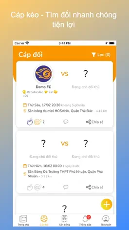 Game screenshot Sporta - Tìm đối thủ, cầu, sân apk