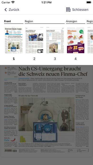BZ Berner Oberländer E-Paper Screenshot