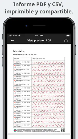 Captura de pantalla de Pulsómetro Plus en iPhone 3