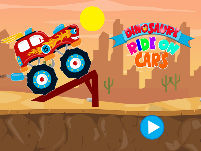 Dinosaur Trucks Ride Car Games