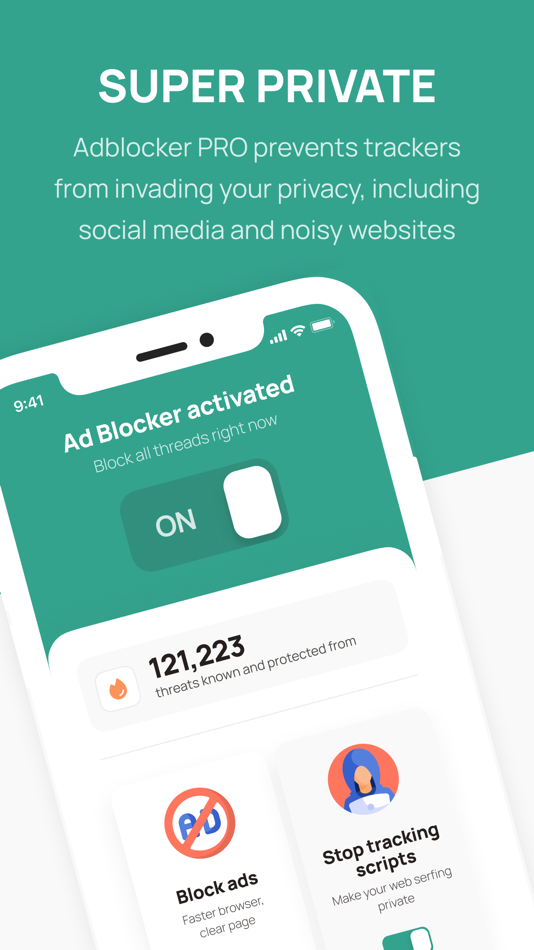 #4. AdBlocker Pro - Safari (iOS) By: CyberKick