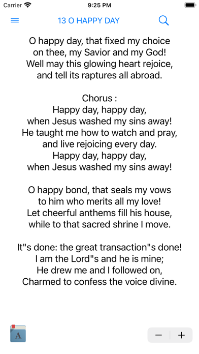 Church of Christ Hymns Screenshot