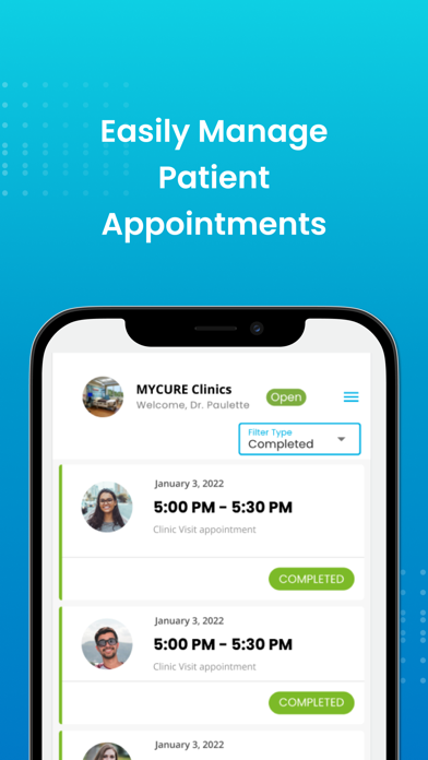 MYCURE Provider Screenshot