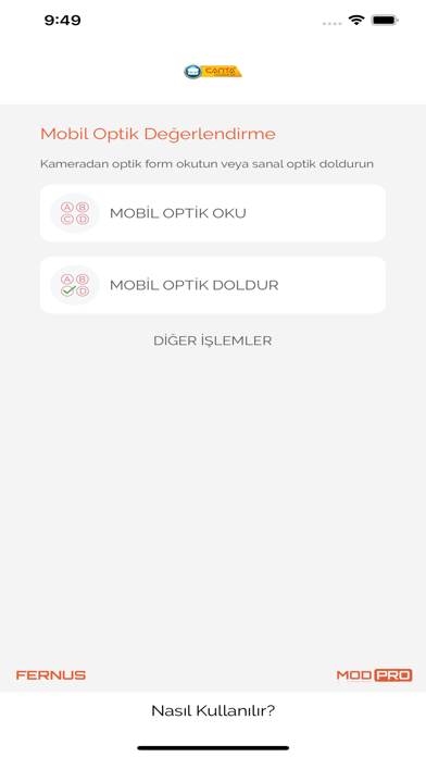 Çanta Optik Okuma Pro Screenshot