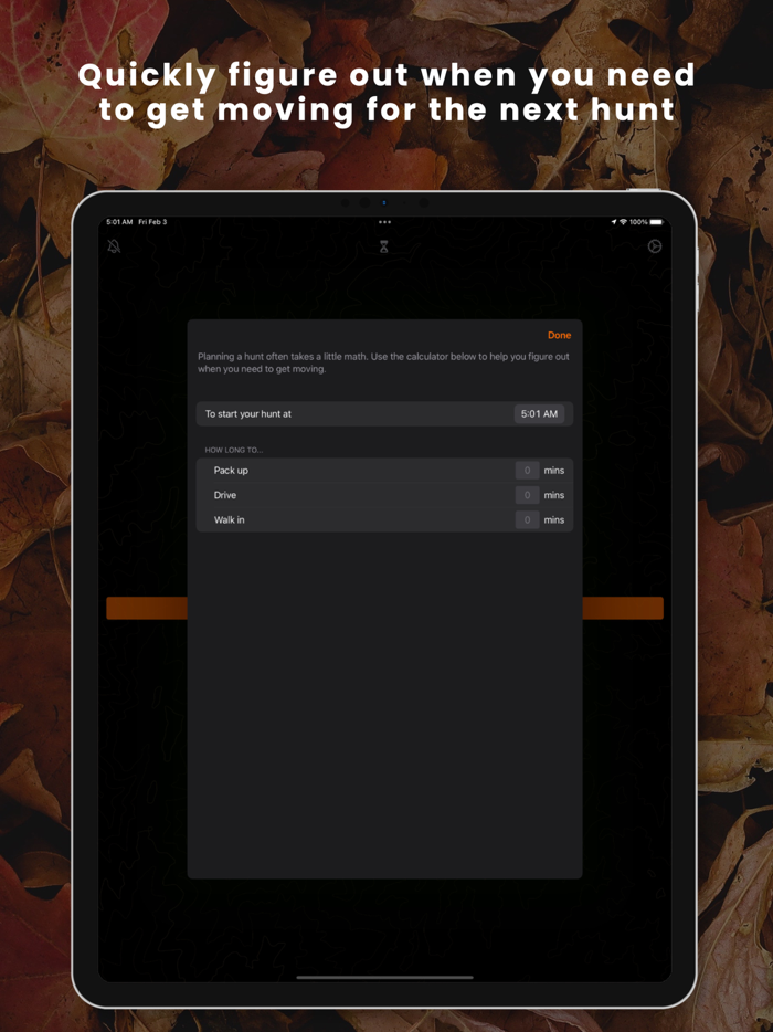 Shooting Light Hunt Clock