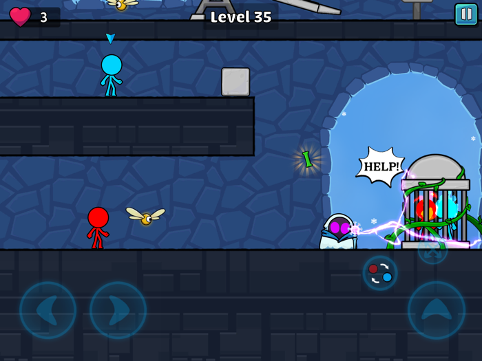 Red and Blue Stickman 2