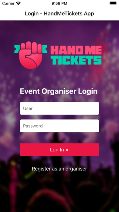 HandMeTickets Entry Booth Screenshot