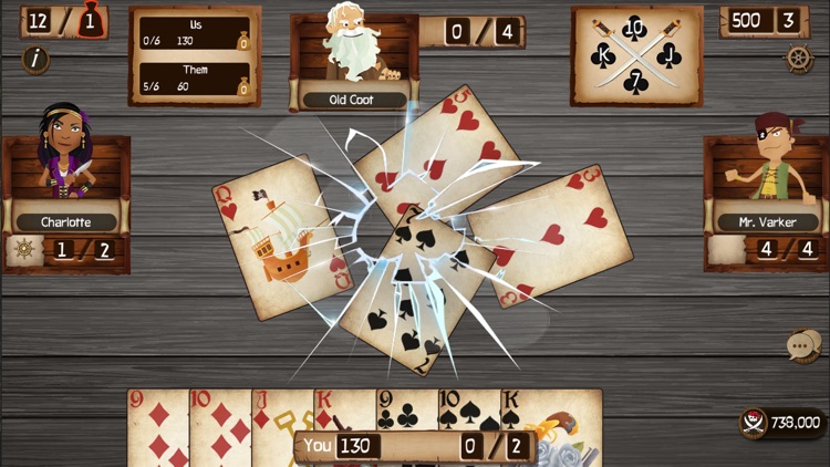Spades Cutthroat Pirates screenshot-0