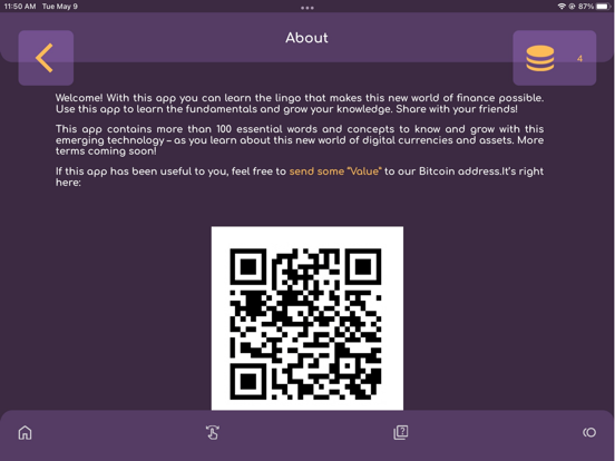 Crypto Flash Cards iPad screenshot 2 - Education app