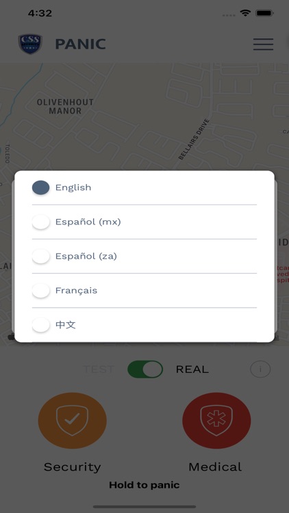 CSS Security Panic App