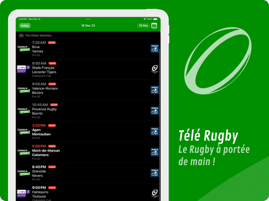 Screenshot #4 pour Télé Rugby