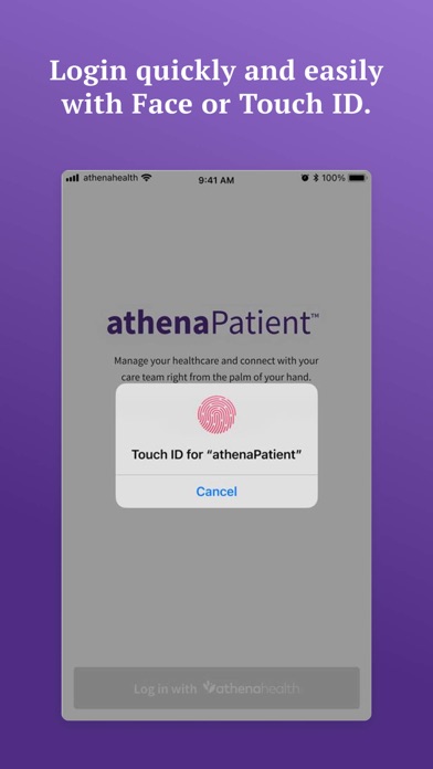 athenaPatient Screenshot