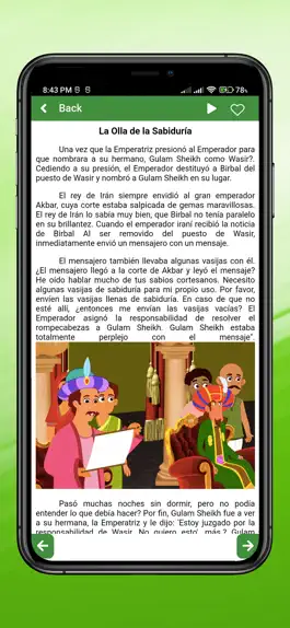 Game screenshot Spanish kids story with audio apk