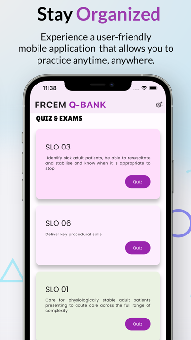 FRCEM Quiz Bank Screenshot