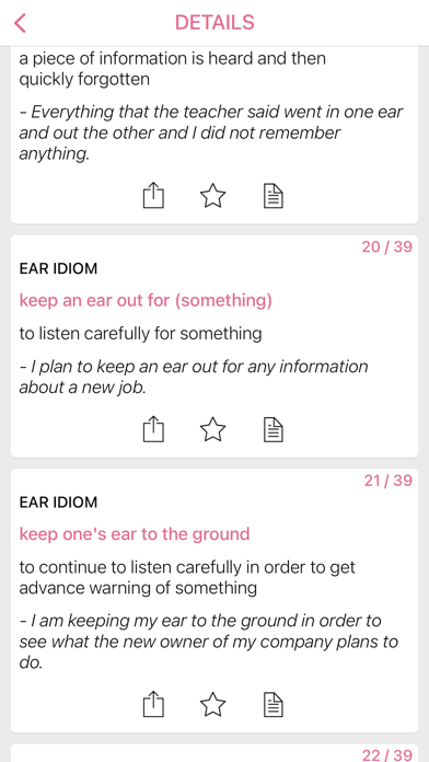 Color Body idioms in English Screenshot
