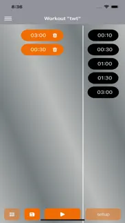 tabata workout timer (twt) iphone screenshot 1