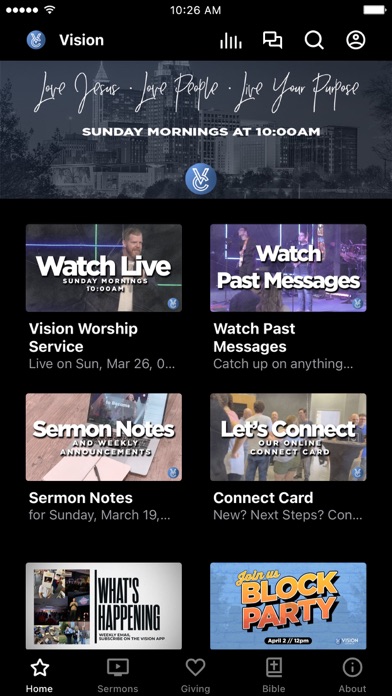 Vision Church NC Screenshot