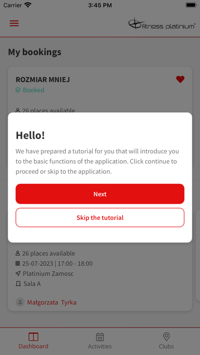 Fitness Platinium Zamość Screenshot