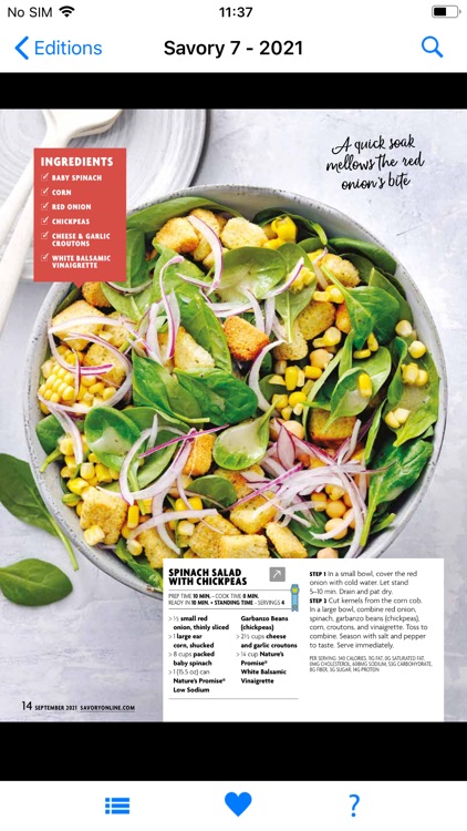 Savory Magazine, Martin's Food