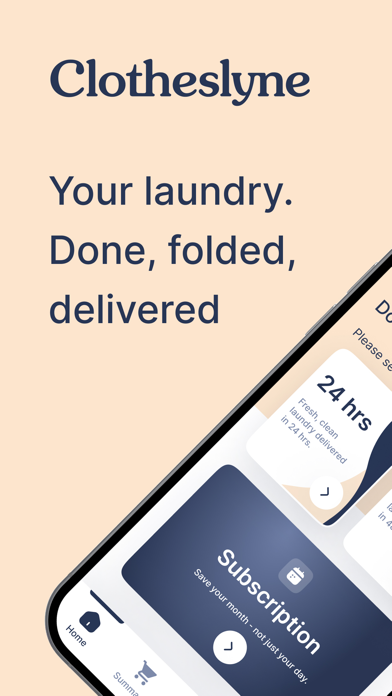 Clotheslyne On-Demand Laundry Screenshot