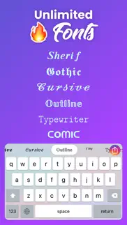 social fonts keyboard for bio iphone screenshot 2