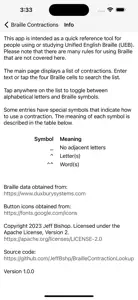 Braille Contraction Lookup screenshot #8 for iPhone