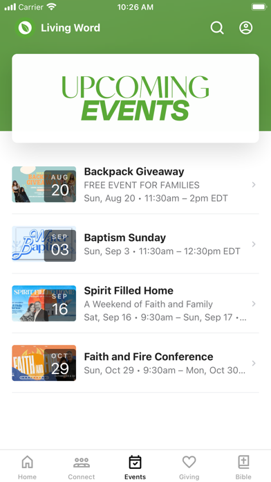 Living Word Church Rockland Screenshot