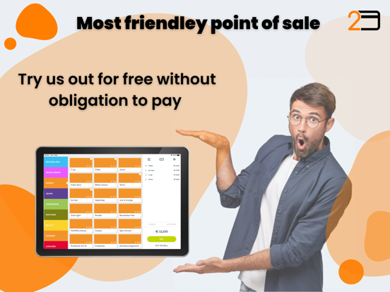 Made2pay: best cash register iPad screenshot 1 - Business app