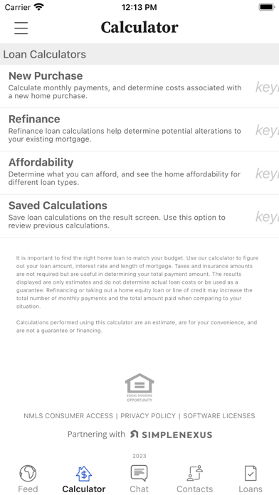 Royal Banks of MO Mortgage Screenshot