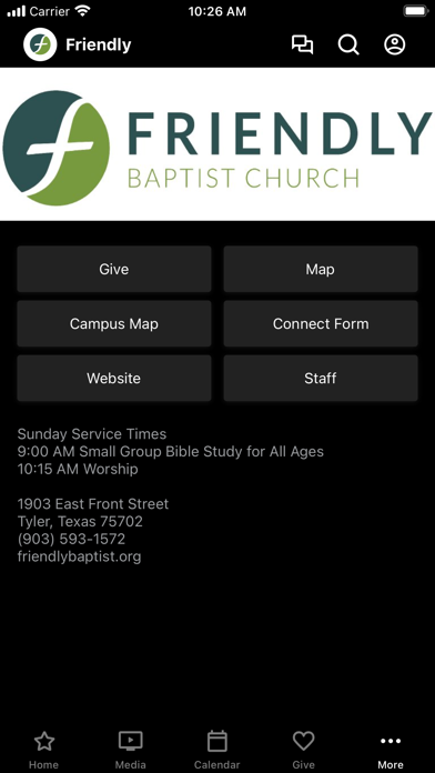 Friendly Baptist Church Screenshot