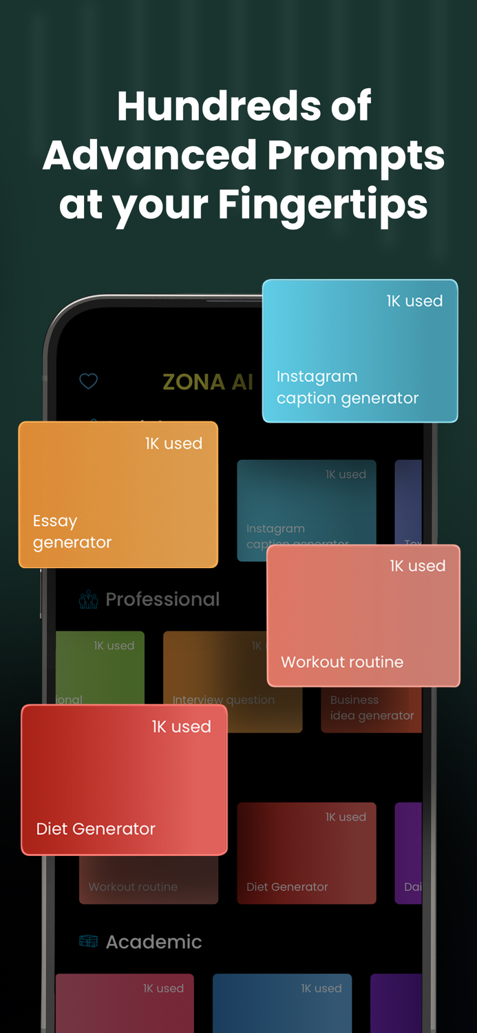Zona AI chatbot writing help 3