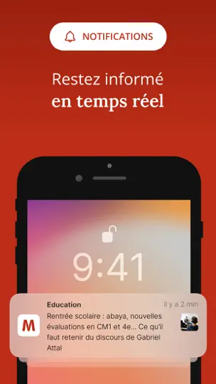 Capture d'écran de La Montagne sur iPhone 8