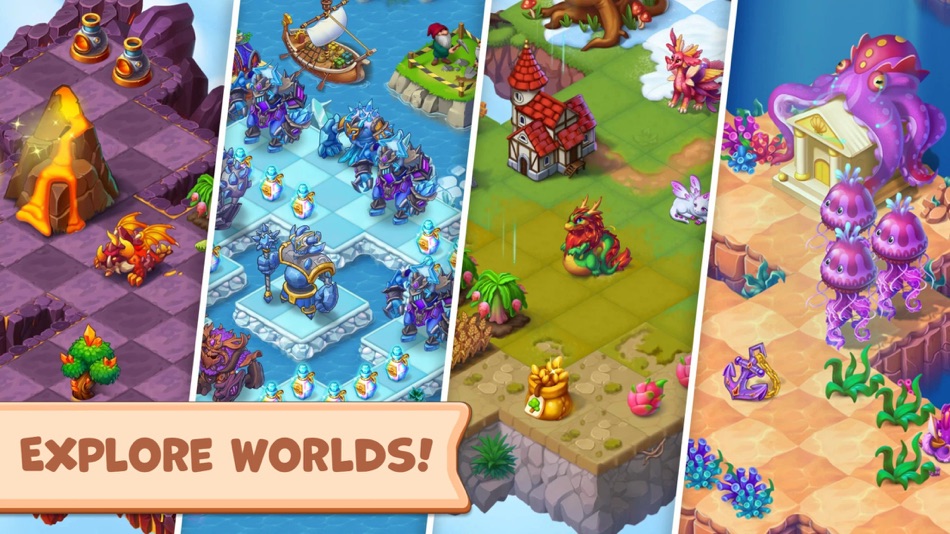 #1. Mergest Kingdom: merge puzzle (macOS) โดย: Clever Apps Pte Ltd