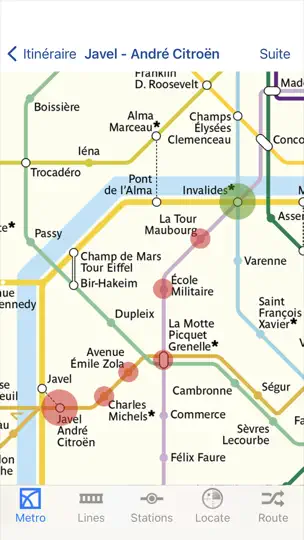 Скриншот Metro Paris Subway на iPhone 2