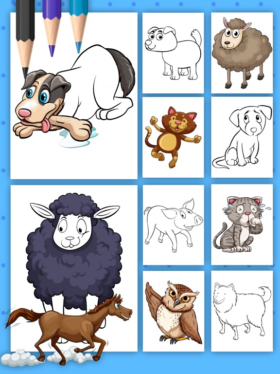 Screenshot #6 pour Animaux de la ferme Coloriage